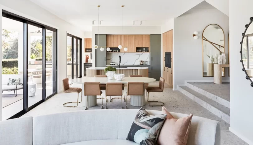 timber white grey kitchen design clarendon homes saratoga
