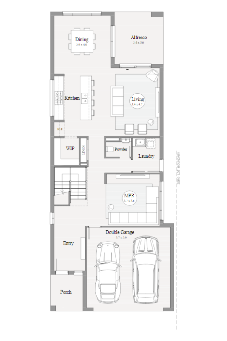 Narrow Block House Designs | Clarendon Homes